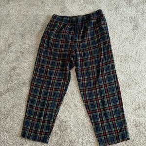 Plaid pajama pants